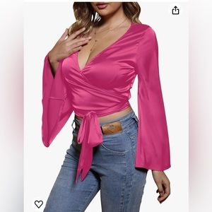 🤗Belle sleeve wrap top🤗